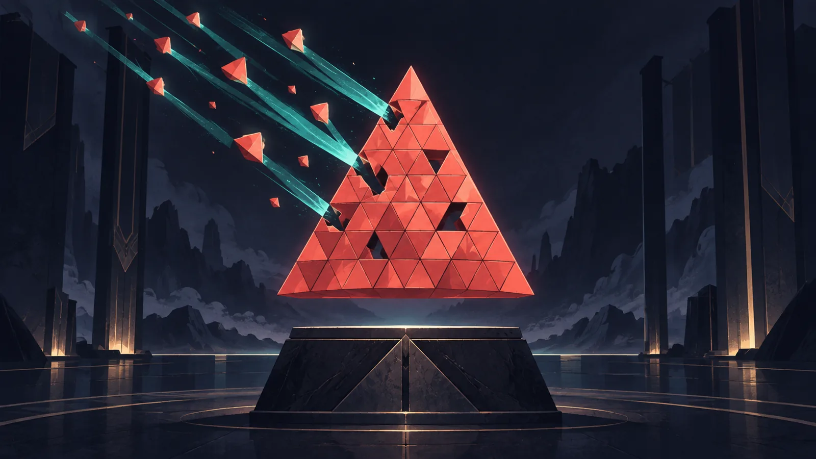 Facets leave a triangular trophy as its reward is taken back